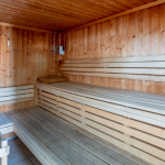 Slide sauna