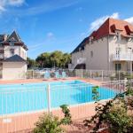 Slide Pool area in the Les Domaines des Dunettes residence in Cabourg