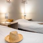 Slide Bedroom with 2 single beds on the mezzanine in the houses at Domaine du Golf by Ateya in Fabrègues
