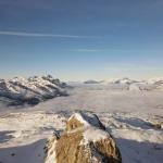 Slide Montagnes enneigées à côté de la résidence L’Orée des Pistes