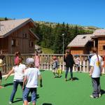 Slide Outdoor playground for children at the Résidence L’Orée des Pistes