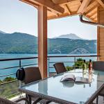 Slide Terrace with lake view and garden furniture in Chorges