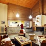 Slide Reception with lounge area in the Le Grand Lodge residence in Châtel