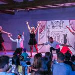Slide Evening dance party with lights at Vendres-Plage