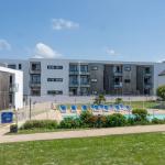 Slide Exterior view of the Fleur de Sel residence with indoor swimming pool in Guidel