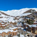 Slide Val d’Allos ski resort in the heart of the village