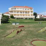 Slide Mini-golf in front of the Eugénie residence in Biarritz