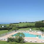 Slide Outdoor pool at the Ilbarritz residence in Bidart with sea view