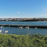 Slide Audierne en Bretagne, vue du port et océan Atlantique