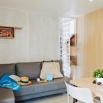 Slide Coin salon du cottage premium 4 personnes au camping les places dorées*****