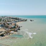 Slide Aerial view of the Saint-Jean-de-Monts coastline from an aircraft