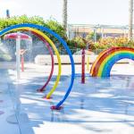 Slide Jeux d’eaux extérieurs pour enfants au sein de la résidence Antinéa