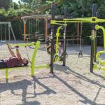 Slide Zone de musculation en extérieur au sein de la résidence Antinéa à Argelès-sur-Mer
