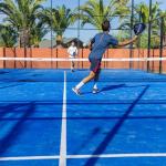 Slide Padel court within the Résidence Antinéa complex
