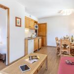 Slide Living room & kitchen at Les Fermes de Saint Sorlin Residence