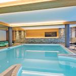 Slide Piscine de la résidence Les Chalets d’Emeraude aux Saisies sous la neige