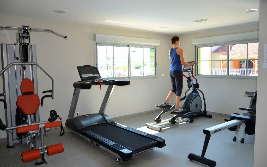 Slide Fitness room of  La Grenadine cottages in Marseillan