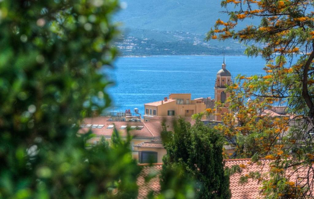 Slide view of ajaccio in corsica