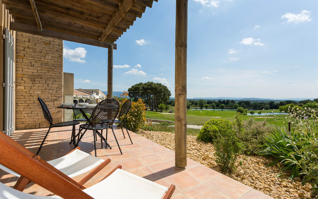 Slide Résidence Provence Country Club - Saumane de Vaucluse - Terrasse avec vue