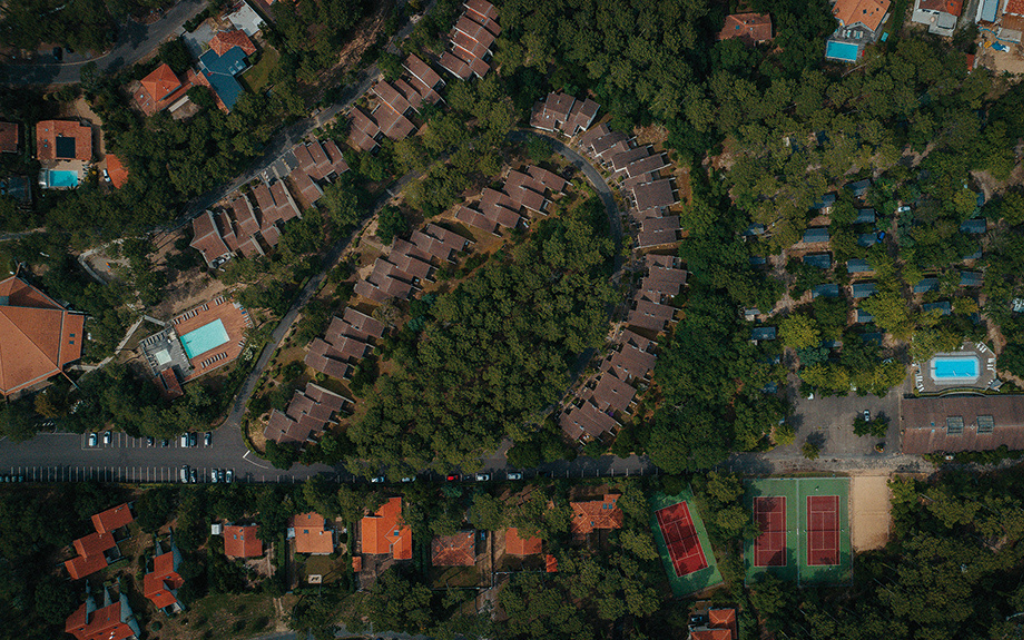 Slide Residence Le Domaine de l'Agréou - Seignosse - Aerial view of the estate