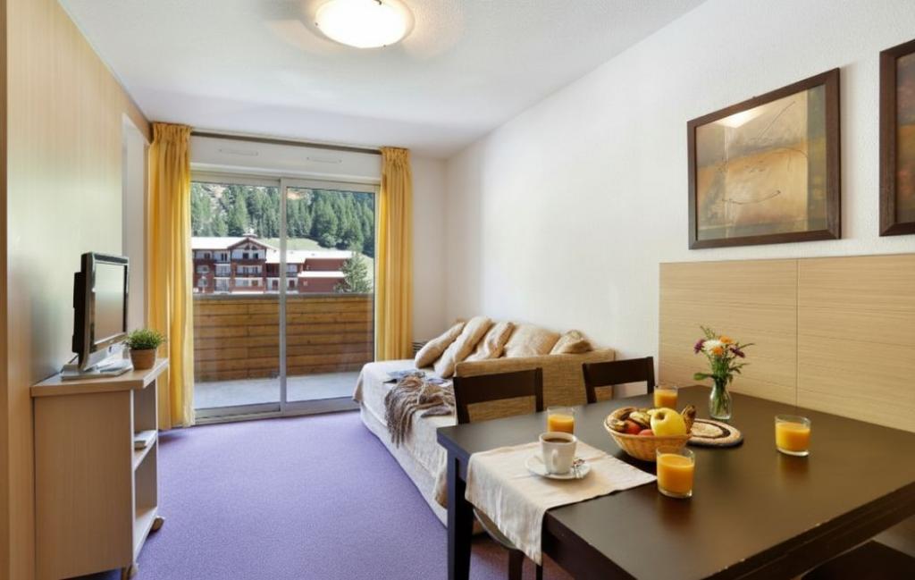 Slide Living room in the Les Chalets du Verdon residence in La Foux d'Allos