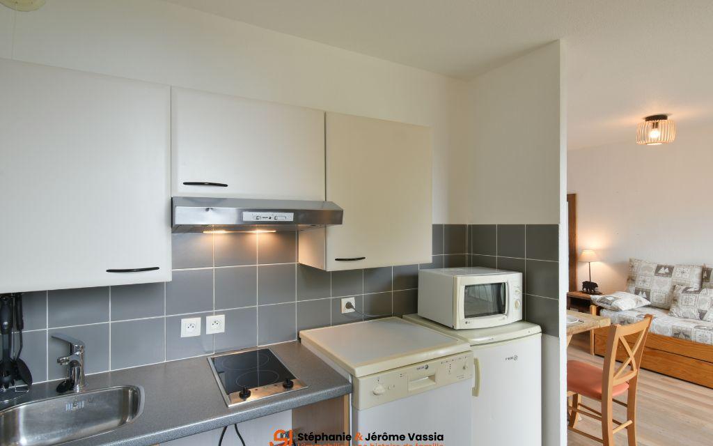 Slide Equipped kitchen open to the living room at Peyragudes