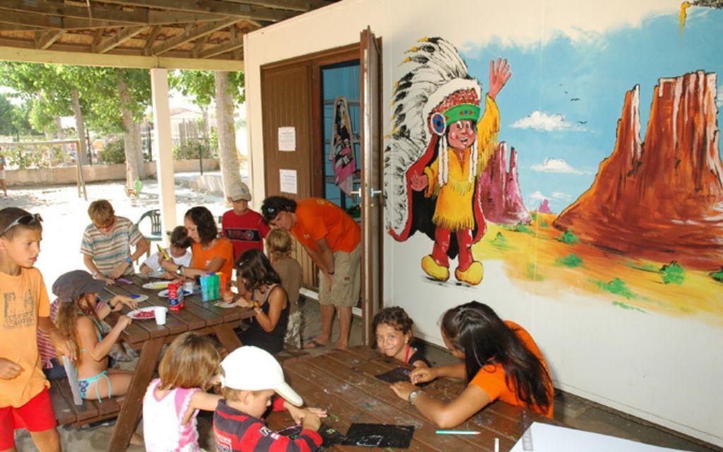Slide Kids’ club during high season at Les Mûriers Holiday Village