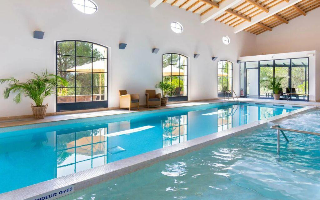 Slide Spa of 2,000 m² with swimming lane at Domaine de Saint-Endréol Golf & Spa Resort in La Motte-en-Provence