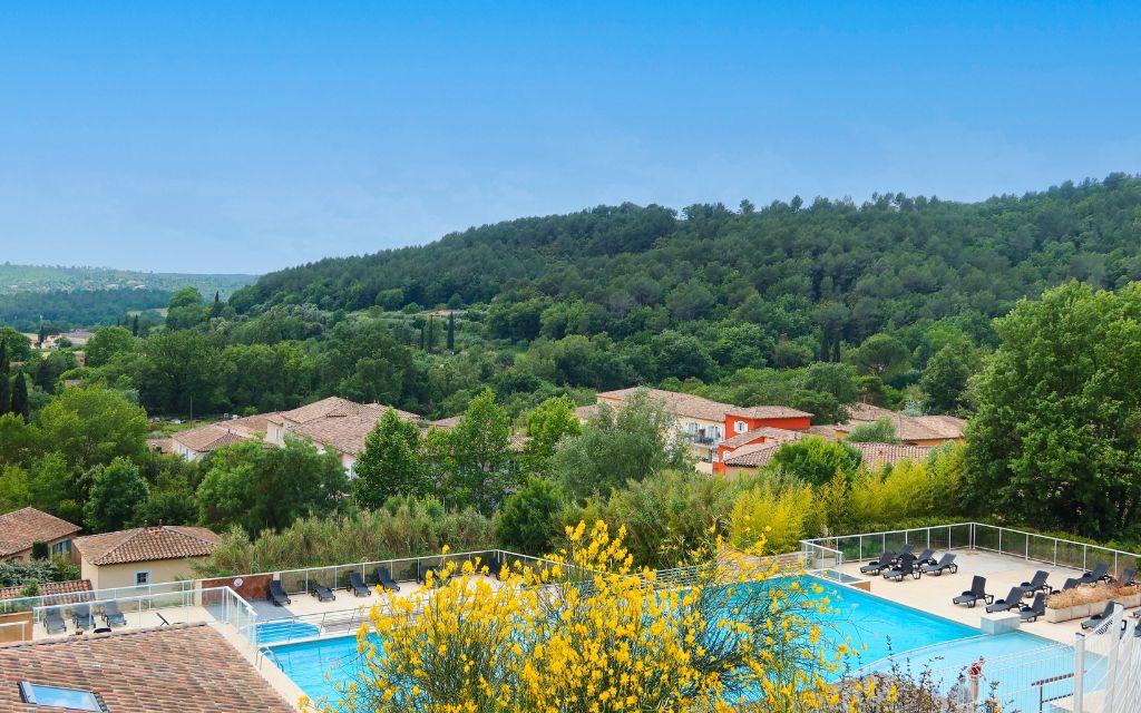 Slide View from the upper pool over the surrounding Var countryside at Domaine de Camiole