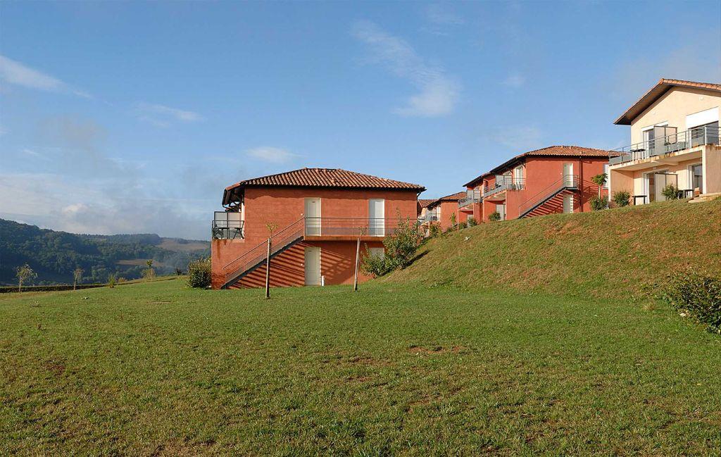 Slide Panoramic view of the buildings of La Marquisié with the countryside in the background