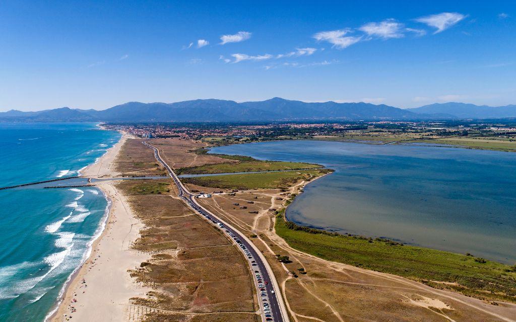 Slide Vue de haut de saint-cyprien-plage