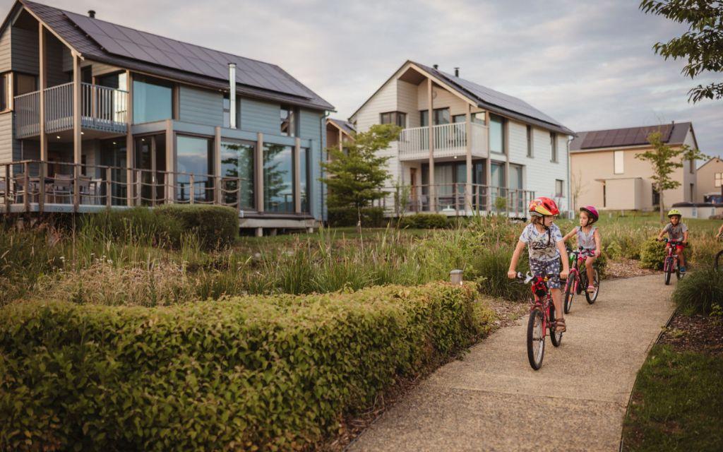 Slide Family holidays at Golden Lakes Village Estate, a secure resort