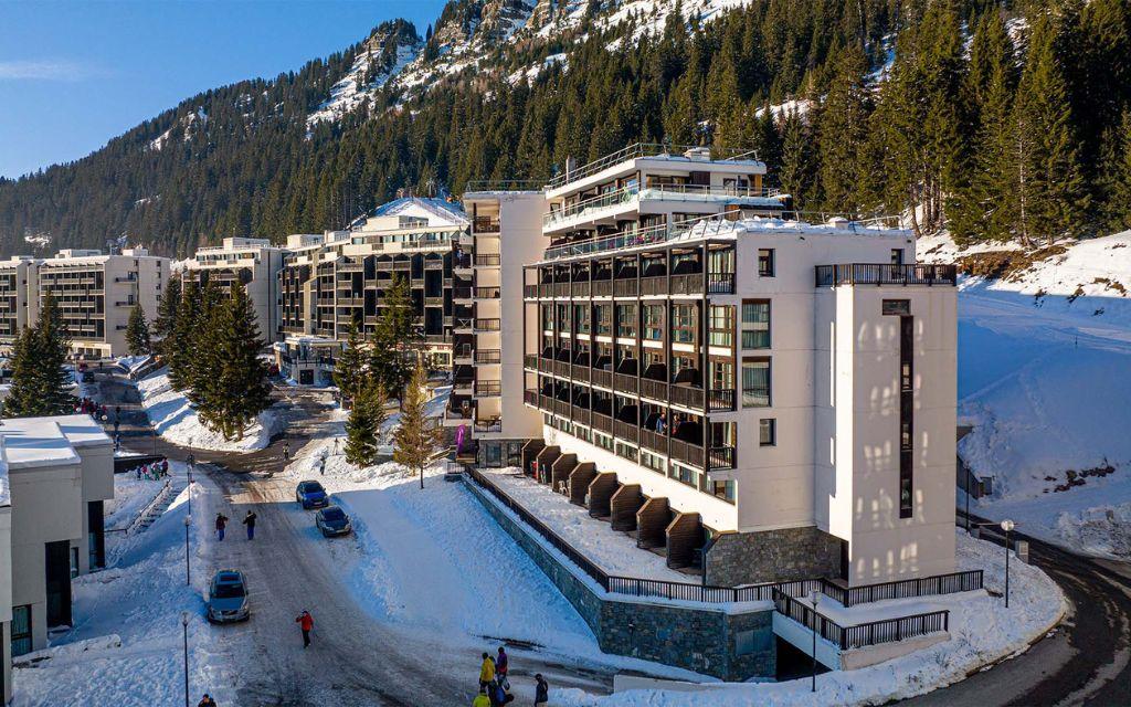 Slide Résidence Les Terrasses de Veret située en haut de la station de Flaine