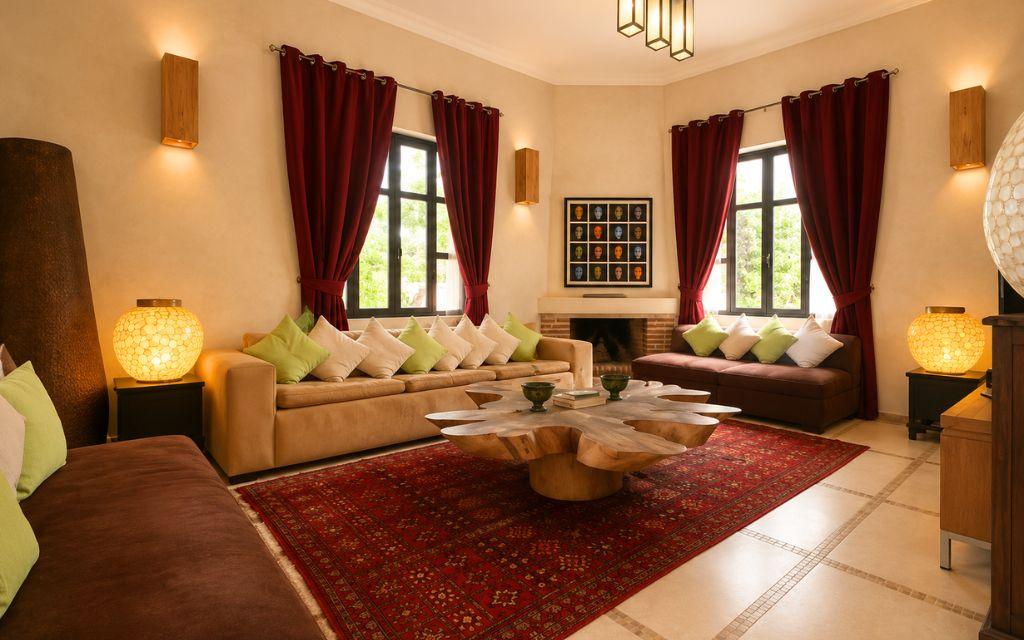 Slide Living room at Villa Dar Dream in Morocco