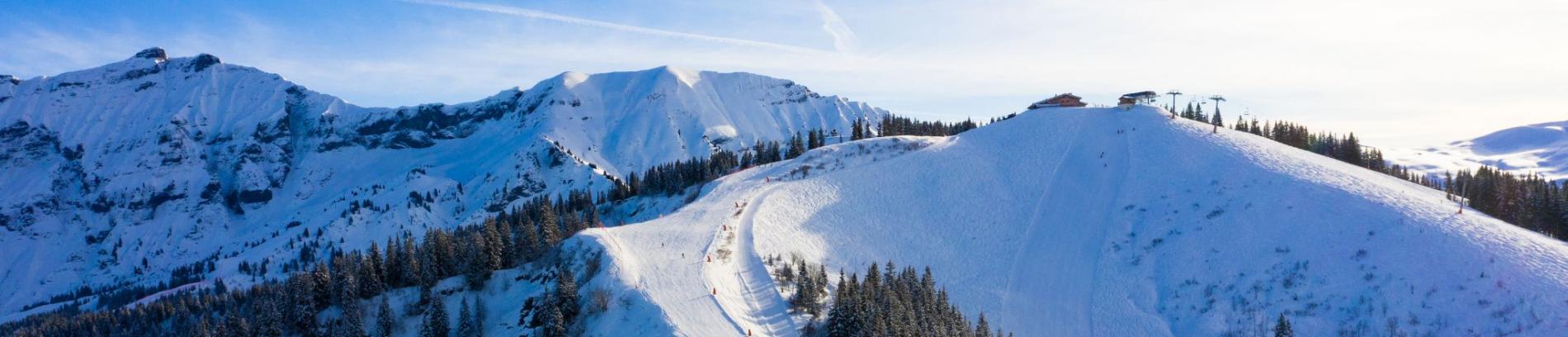 Slide Résidence Les Chalets du Mont Blanc aux Saisies - Domaine skiable