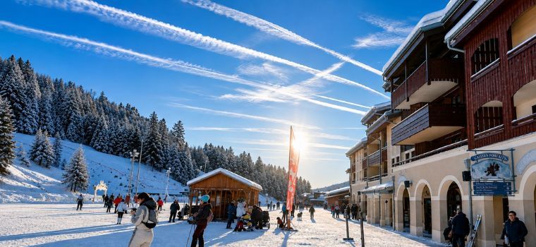 Les Grandes Feignes residence with direct access to the ski slopes