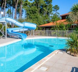 Résidence Le Domaine des Grands Lacs à Biscarosse - Toboggan aquatique