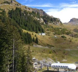 Vue de la résidence les terrasses de Veret à Flaine