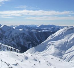 La Foux d'Allos enneigée