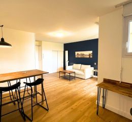 Espace salon dans l'appartement 2 personnes au Clos de la Chartreuse à Aix-en-Provence