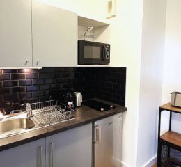 Kitchen of the 2-person apartments at Clos de la Chartreuse by Ateya in Aix-en-Provence