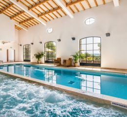 Spa of 2,000 m² with swimming lane at Domaine de Saint-Endréol Golf & Spa Resort in La Motte-en-Provence