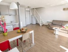 Appartement 2 pièces duplex 6 personnes côté port/piscine