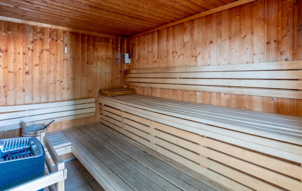 Slide sauna